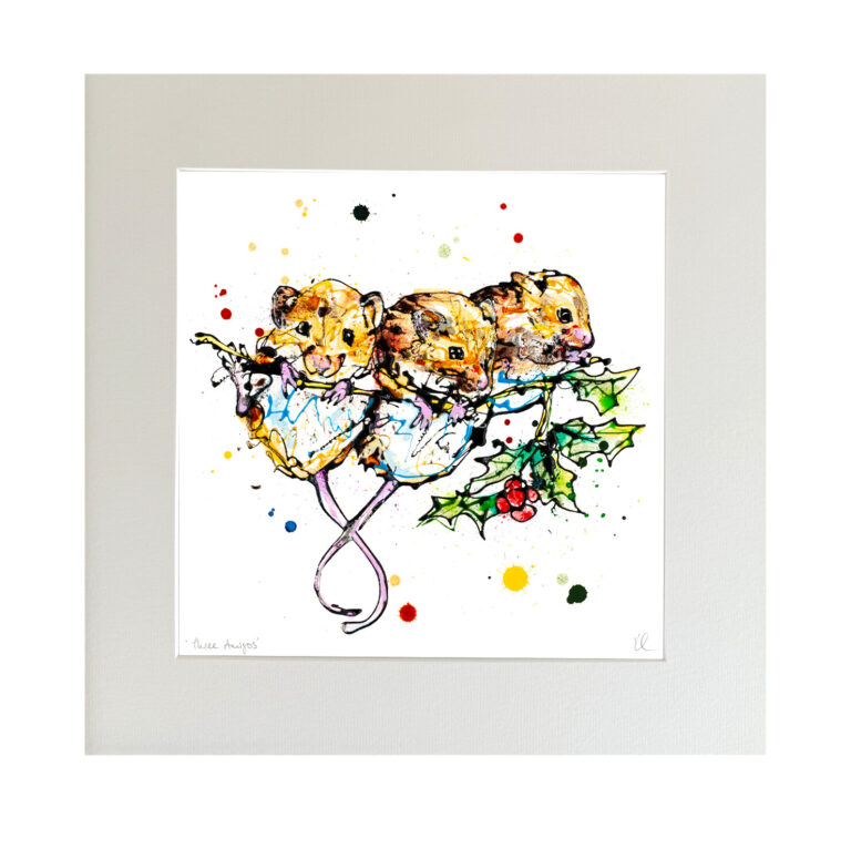 Three Amigos - Harvest Mice Print - Image 6