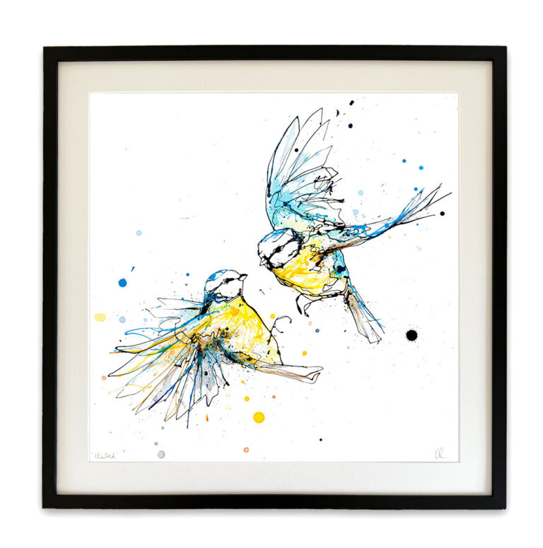 United - Blue Tits Print