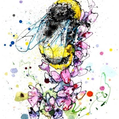 Bee Flower - Bee Print
