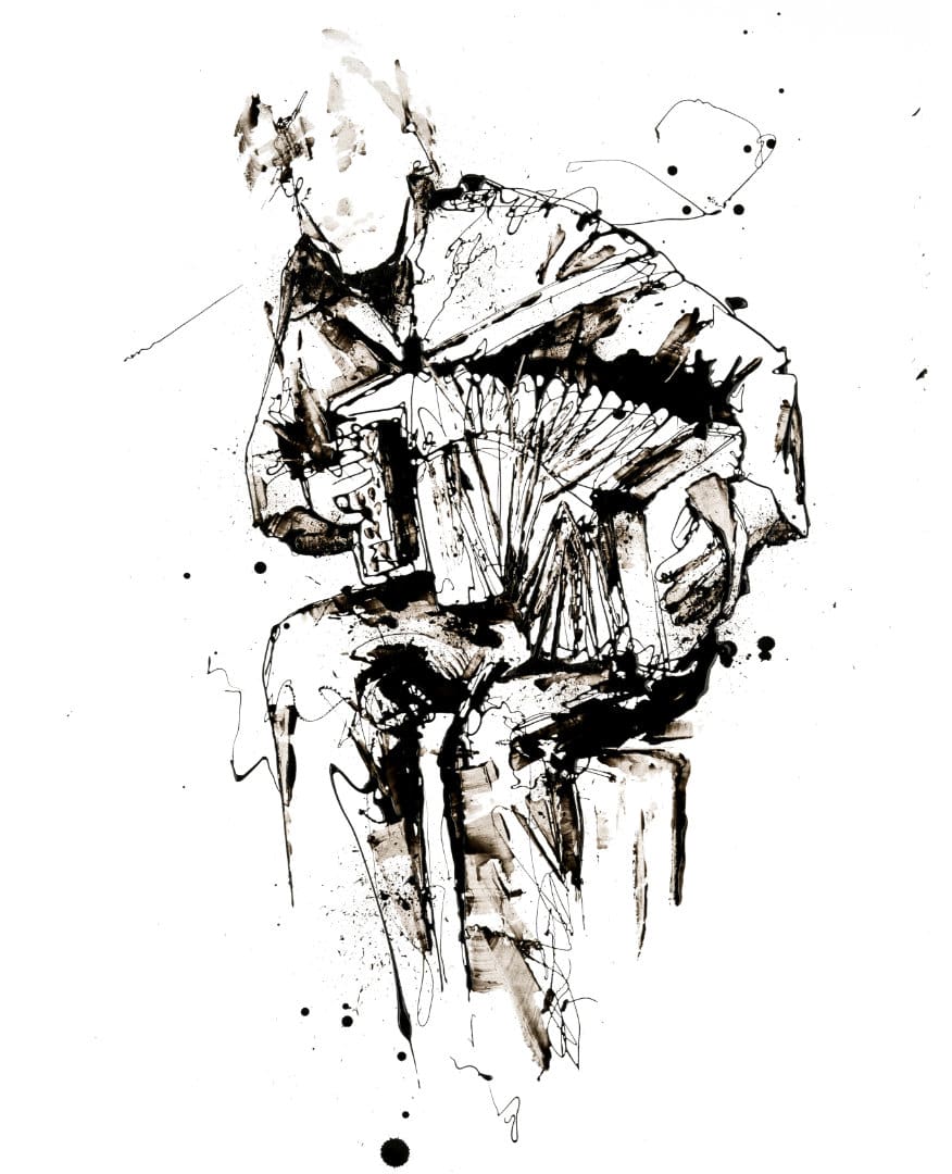 Breathe Into The Notes - Accordion Print