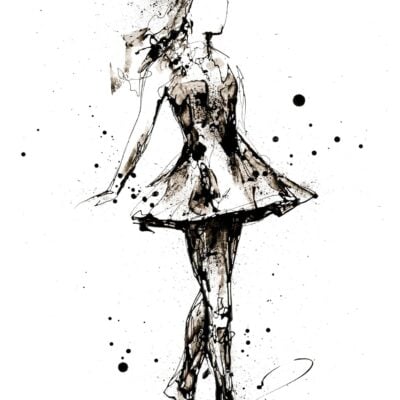 Flame In The Step - Irish Dancer Print