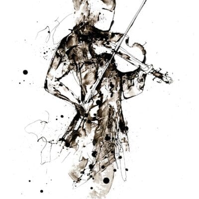 The Bow Carries Fire - Fiddle Print