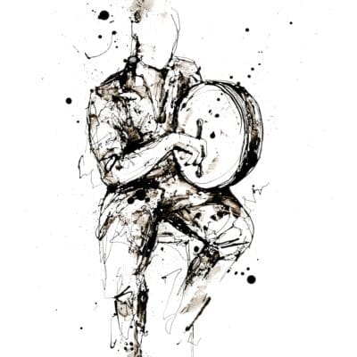 The Pulse Beneath - Bodhran Print