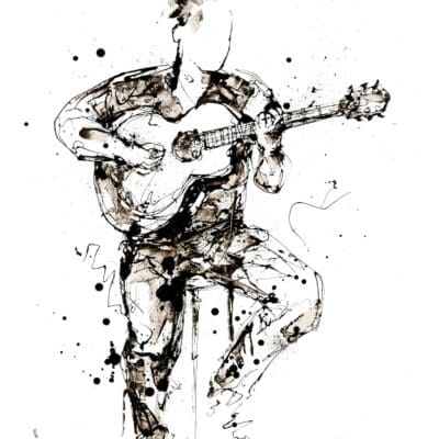 Where The Rhythm Begins - Guitar Print