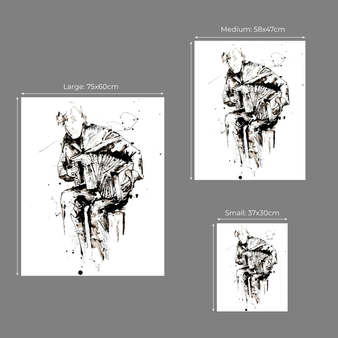 Breathe Into The Notes - Accordion Print - Image 5