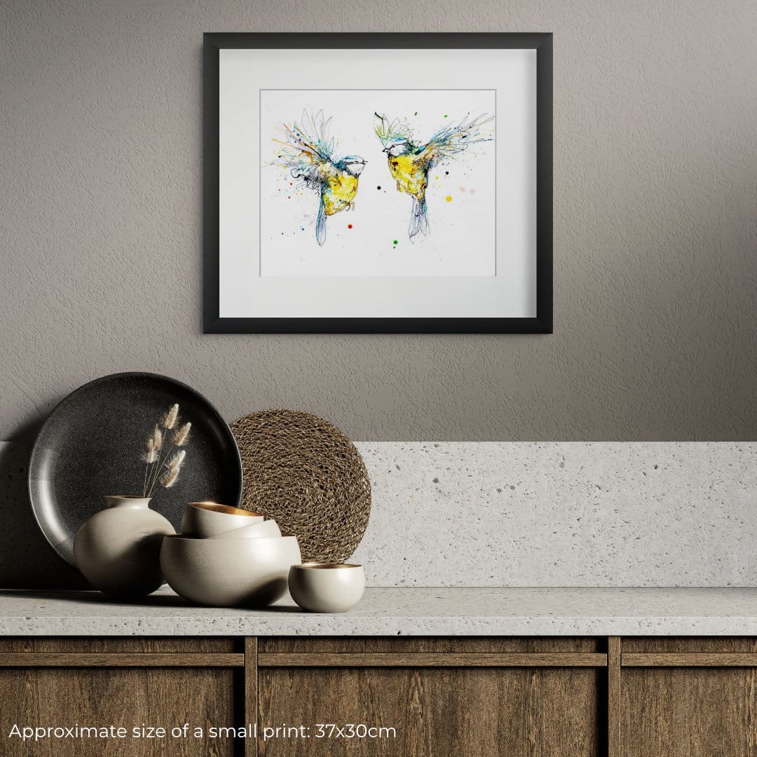 Double Dare - Bluetits Print - Image 2
