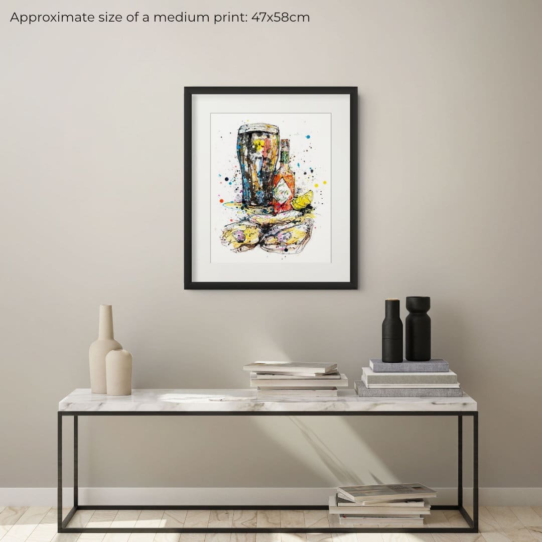Perfectly Paired - Guinness And Oysters Print - Image 3