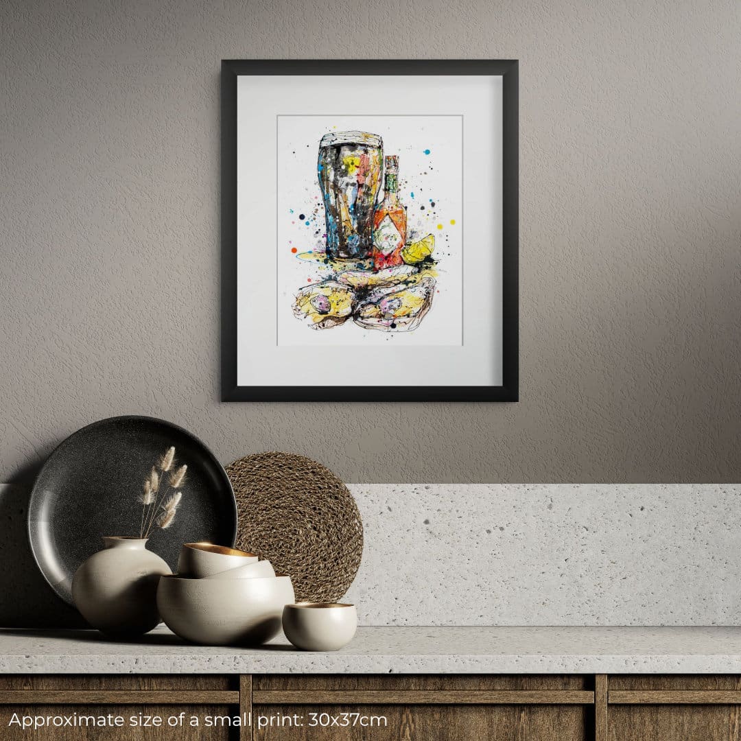 Perfectly Paired - Guinness And Oysters Print - Image 2