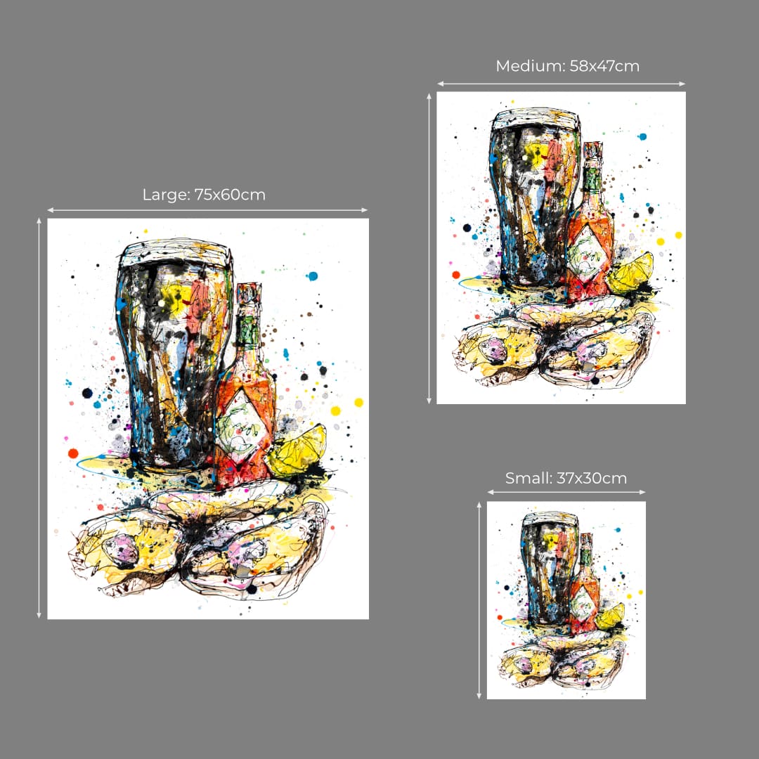 Perfectly Paired - Guinness And Oysters Print - Image 5