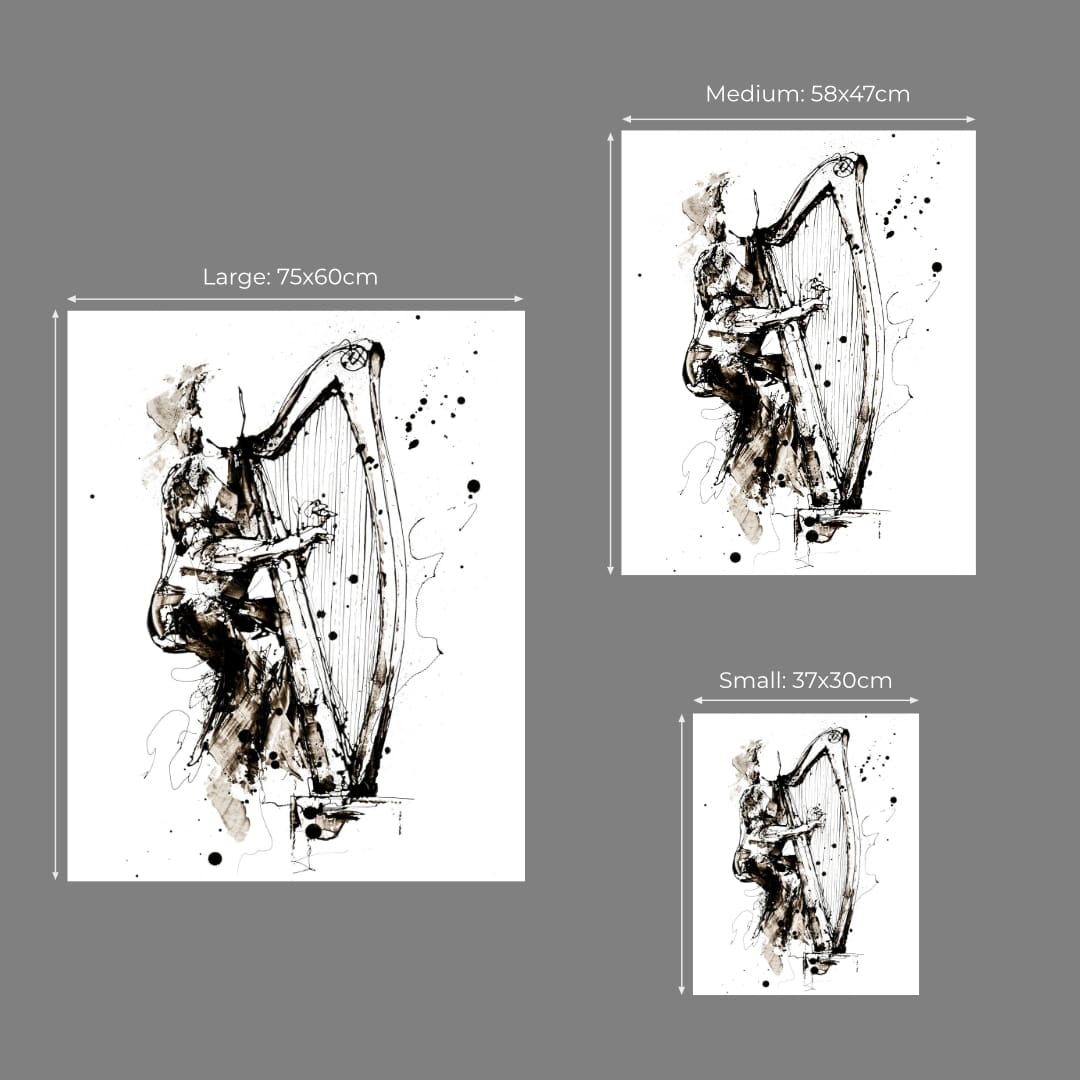 The Quiet Of Strings - Harp Print - Image 5