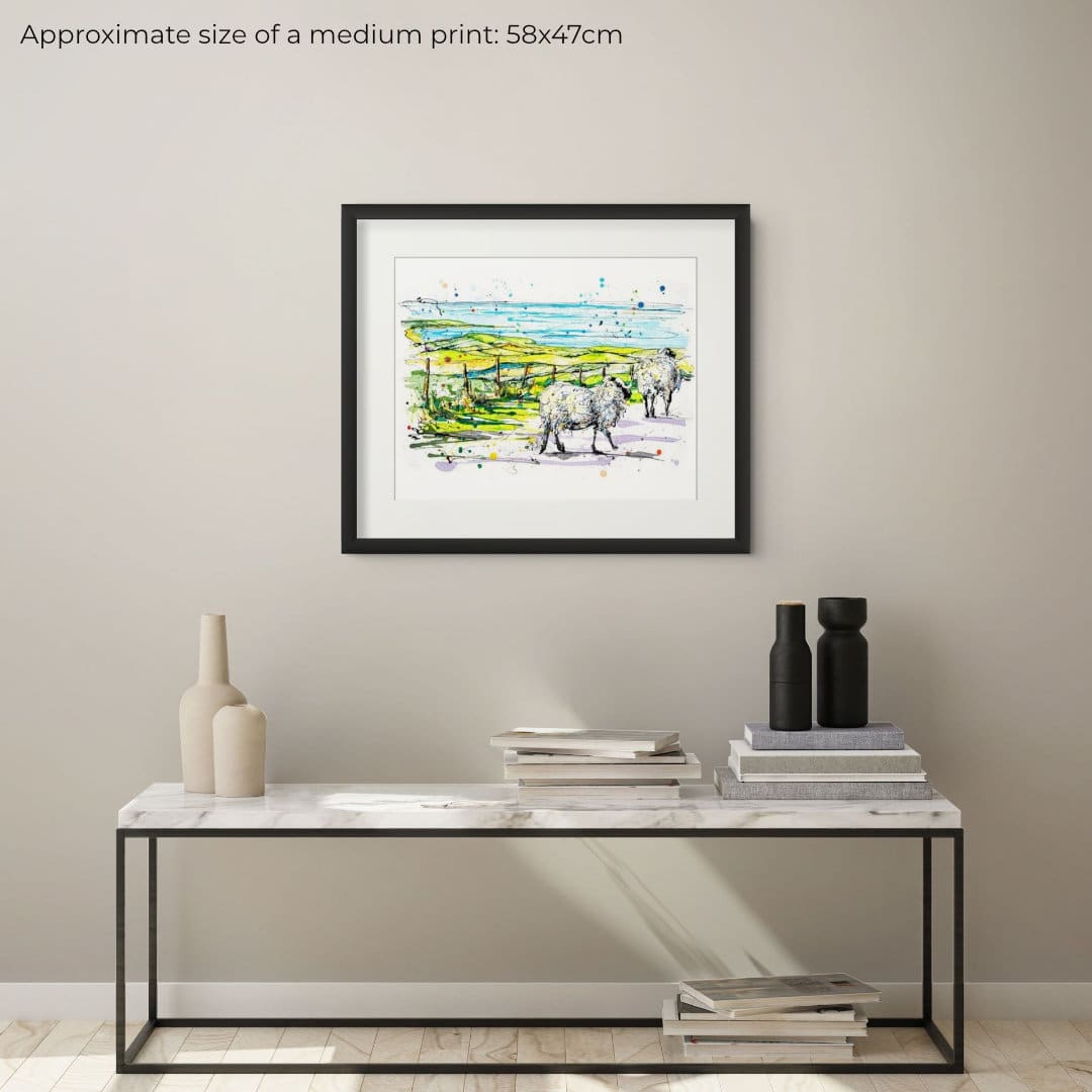 The Slow Road Home - Sheep Print - Image 3