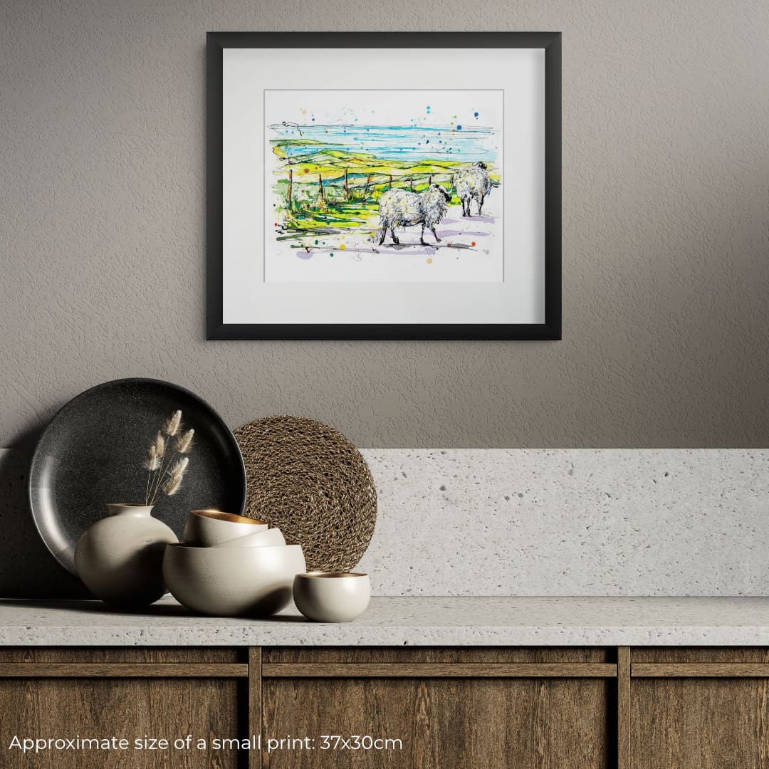 The Slow Road Home - Sheep Print - Image 2