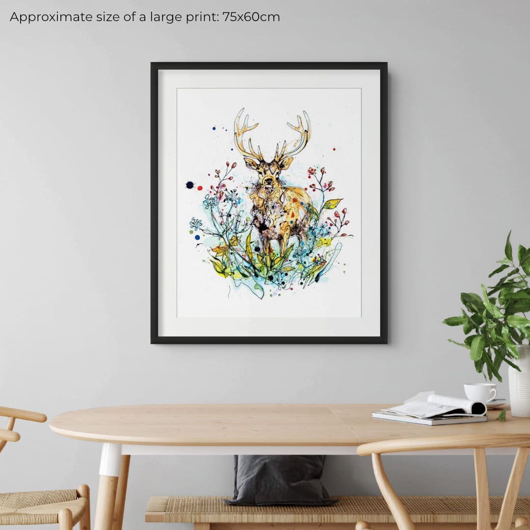 The Winter Stag - Stag Print - Image 3