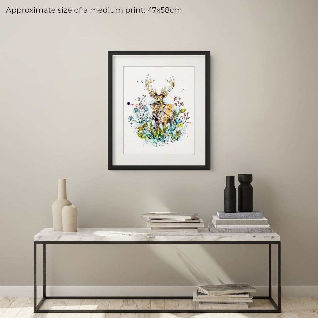 The Winter Stag - Stag Print - Image 4