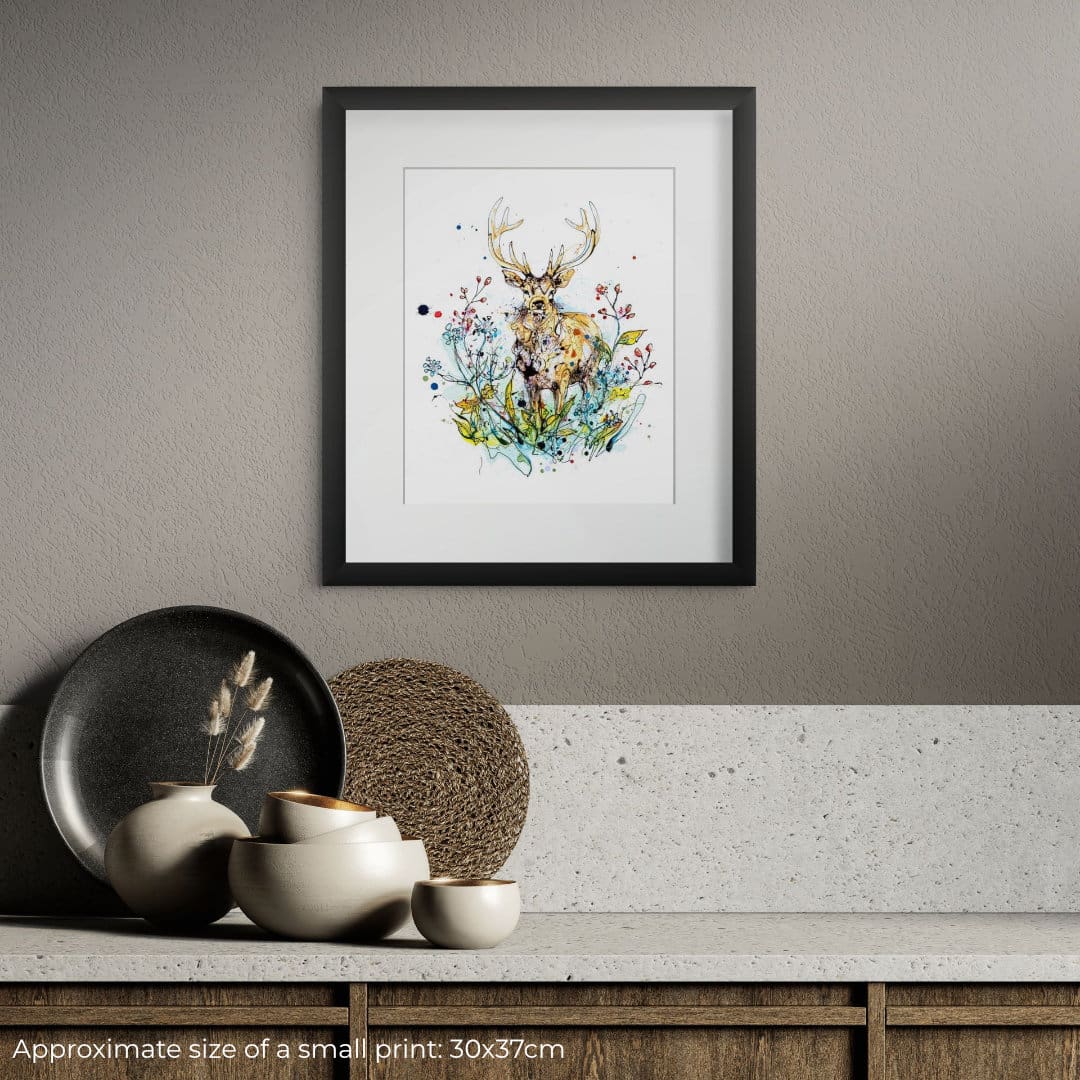 The Winter Stag - Stag Print - Image 2