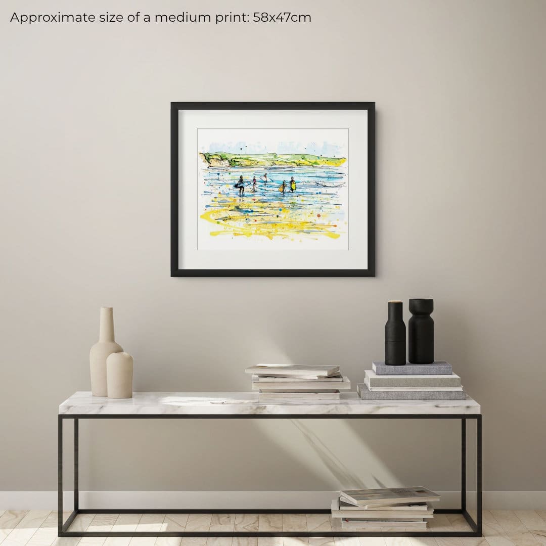 Along The Atlantic Edge - Surfers Print - Image 3