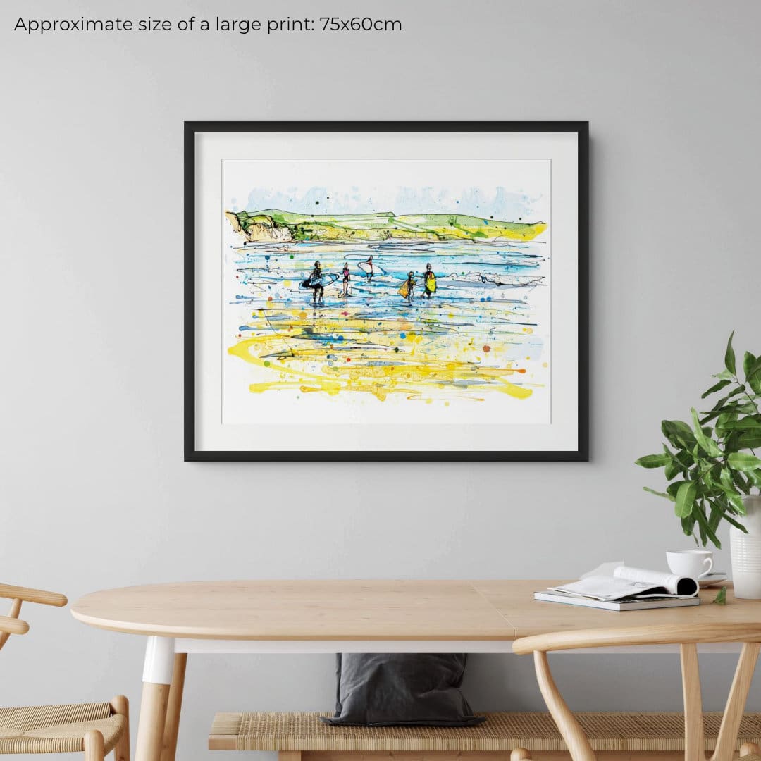 Along The Atlantic Edge - Surfers Print - Image 4