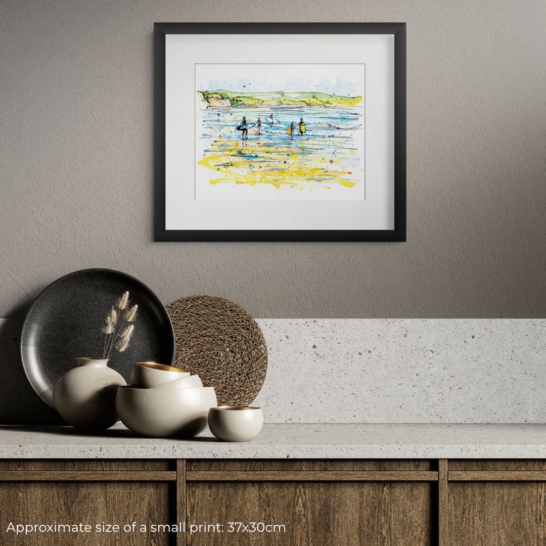 Along The Atlantic Edge - Surfers Print - Image 2